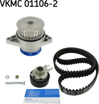 SKF VKMC 01106-2 - Водяной насос + комплект зубчатого ремня ГРМ www.autospares.lv