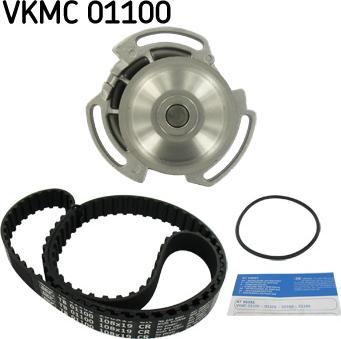 SKF VKMC 01100 - Ūdenssūknis + Zobsiksnas komplekts www.autospares.lv