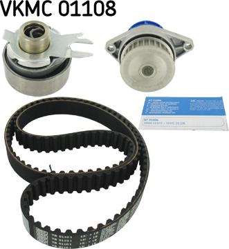 SKF VKMC 01108 - Водяной насос + комплект зубчатого ремня ГРМ www.autospares.lv