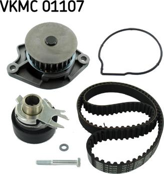 SKF VKMC 01107 - Водяной насос + комплект зубчатого ремня ГРМ www.autospares.lv