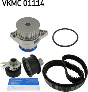 SKF VKMC 01114 - Водяной насос + комплект зубчатого ремня ГРМ www.autospares.lv