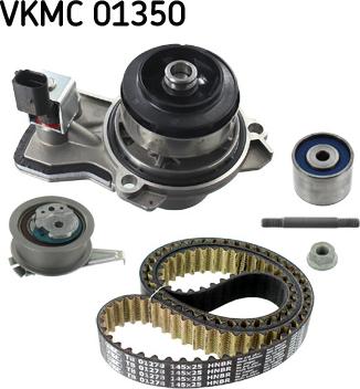 SKF VKMC 01350 - Водяной насос + комплект зубчатого ремня ГРМ www.autospares.lv