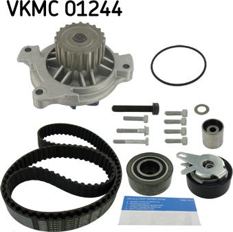 SKF VKMC 01244 - Ūdenssūknis + Zobsiksnas komplekts www.autospares.lv