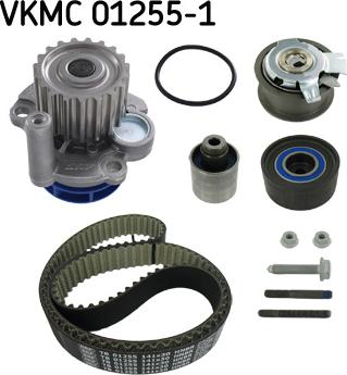 SKF VKMC 01255-1 - Ūdenssūknis + Zobsiksnas komplekts www.autospares.lv