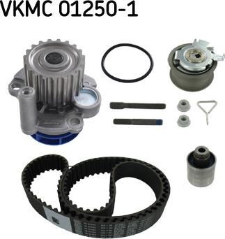 SKF VKMC 01250-1 - Водяной насос + комплект зубчатого ремня ГРМ www.autospares.lv