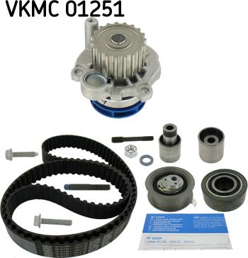 SKF VKMC 01251 - Ūdenssūknis + Zobsiksnas komplekts www.autospares.lv