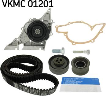 SKF VKMC 01201 - Водяной насос + комплект зубчатого ремня ГРМ www.autospares.lv