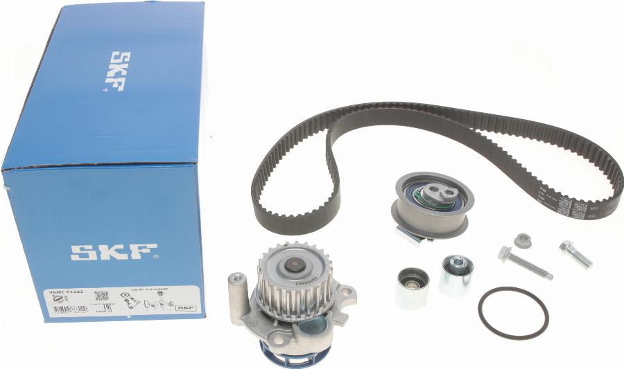 SKF VKMC 01222 - Водяной насос + комплект зубчатого ремня ГРМ www.autospares.lv