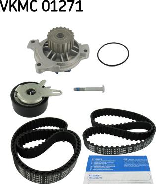 SKF VKMC 01271 - Ūdenssūknis + Zobsiksnas komplekts autospares.lv