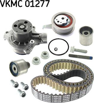 SKF VKMC 01277 - Водяной насос + комплект зубчатого ремня ГРМ www.autospares.lv