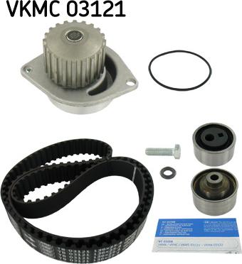 SKF VKMC 03121 - Водяной насос + комплект зубчатого ремня ГРМ www.autospares.lv