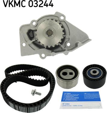 SKF VKMC 03244 - Водяной насос + комплект зубчатого ремня ГРМ www.autospares.lv