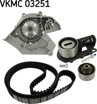 SKF VKMC 03251 - Водяной насос + комплект зубчатого ремня ГРМ www.autospares.lv