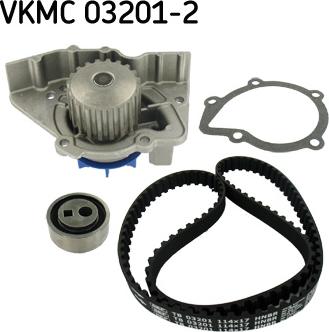 SKF VKMC 03201-2 - Ūdenssūknis + Zobsiksnas komplekts www.autospares.lv