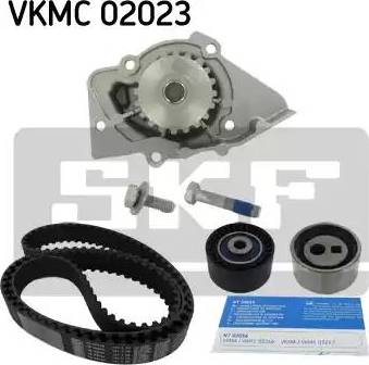 SKF VKMC 02023 - Водяной насос + комплект зубчатого ремня ГРМ www.autospares.lv