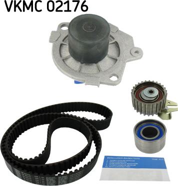 SKF VKMC 02176 - Водяной насос + комплект зубчатого ремня ГРМ www.autospares.lv