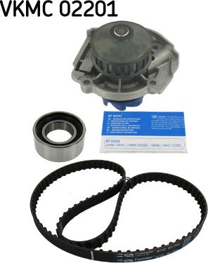 SKF VKMC 02201 - Водяной насос + комплект зубчатого ремня ГРМ www.autospares.lv