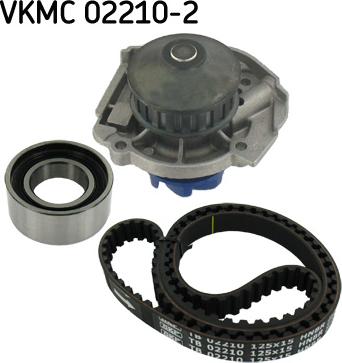 SKF VKMC 02210-2 - Водяной насос + комплект зубчатого ремня ГРМ www.autospares.lv