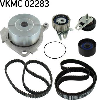 SKF VKMC 02283 - Водяной насос + комплект зубчатого ремня ГРМ www.autospares.lv