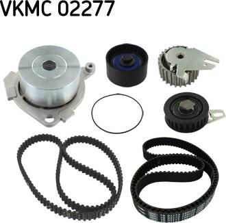 SKF VKMC 02277 - Водяной насос + комплект зубчатого ремня ГРМ www.autospares.lv