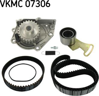 SKF VKMC 07306 - Ūdenssūknis + Zobsiksnas komplekts www.autospares.lv