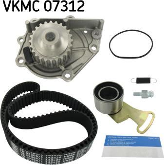 SKF VKMC 07312 - Ūdenssūknis + Zobsiksnas komplekts www.autospares.lv