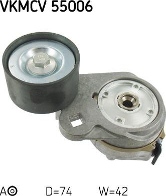 SKF VKMCV 55006 - Parazīt / Vadrullītis, Ķīļrievu siksna www.autospares.lv