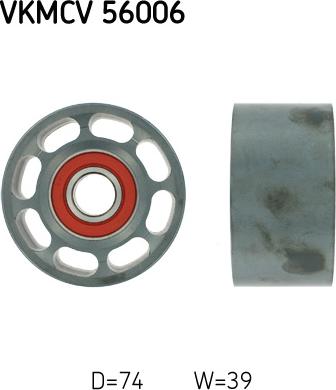 SKF VKMCV 56006 - Parazīt / Vadrullītis, Ķīļrievu siksna www.autospares.lv