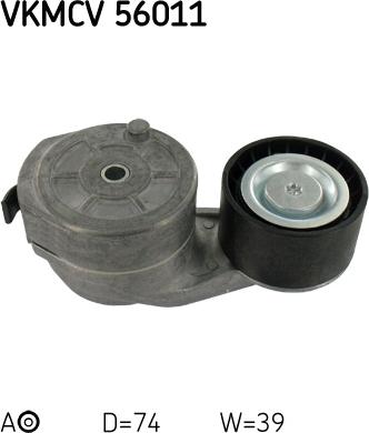 SKF VKMCV 56011 - Parazīt / Vadrullītis, Ķīļrievu siksna www.autospares.lv