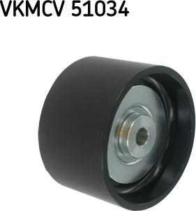 SKF VKMCV 51034 - Parazīt / Vadrullītis, Ķīļrievu siksna www.autospares.lv