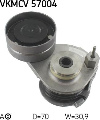 SKF VKMCV 57004 - Parazīt / Vadrullītis, Ķīļrievu siksna www.autospares.lv