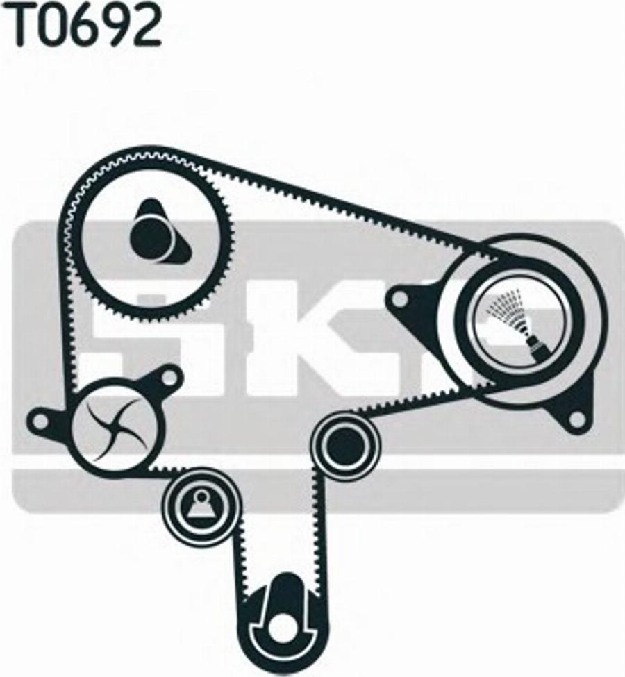 SKF VKMS 94619 - Zobsiksnas komplekts www.autospares.lv