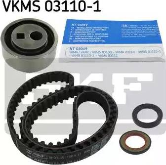 SKF VKMS 03110-1 - Timing Belt Set www.autospares.lv