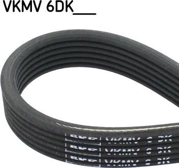 SKF VKMV 6DK1697 - Ķīļrievu siksna www.autospares.lv