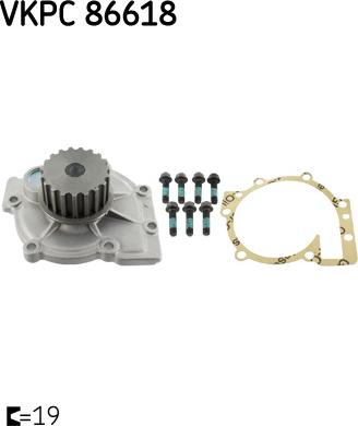 SKF VKPC 86618 - Ūdenssūknis autospares.lv