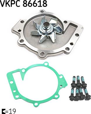 SKF VKPC 86618 - Ūdenssūknis autospares.lv