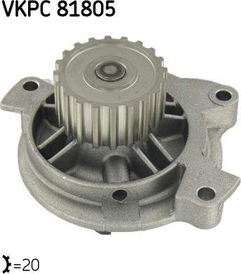 SKF VKPC 81805 - Water Pump www.autospares.lv