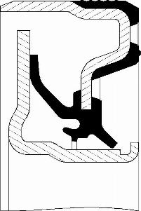 SKT 412387-VK - Shaft Seal, crankshaft www.autospares.lv