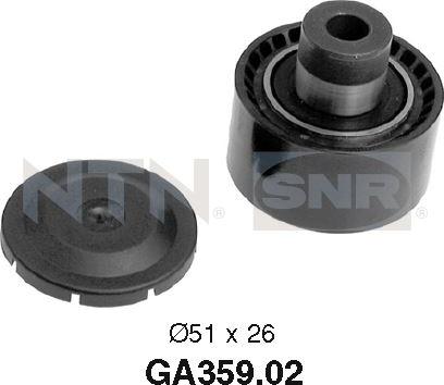 SNR GA359.02 - Pulley, v-ribbed belt www.autospares.lv