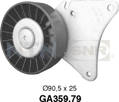 SNR GA359.79 - Ролик, поликлиновый ремень www.autospares.lv