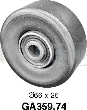 SNR GA359.74 - Pulley, v-ribbed belt www.autospares.lv