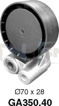 SNR GA350.40 - Pulley, v-ribbed belt www.autospares.lv