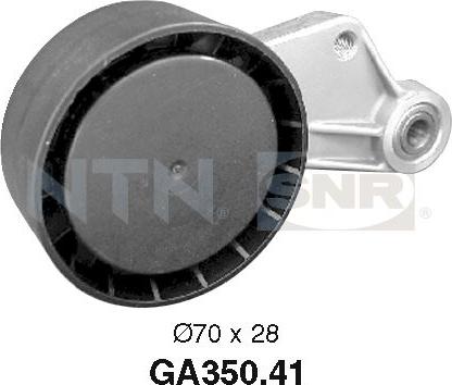 SNR GA350.41 - Pulley, v-ribbed belt www.autospares.lv