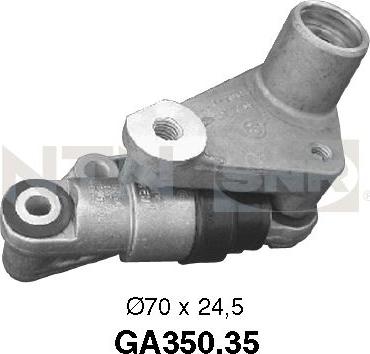 SNR GA350.35 - Ролик, поликлиновый ремень www.autospares.lv