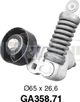 SNR GA358.71 - Pulley, v-ribbed belt www.autospares.lv