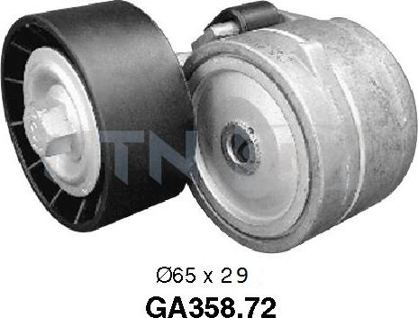 SNR GA358.72 - Ролик, поликлиновый ремень www.autospares.lv