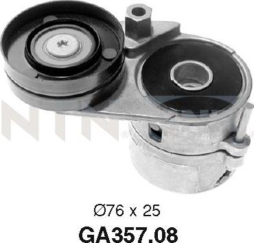 SNR GA357.08 - Ролик, поликлиновый ремень www.autospares.lv