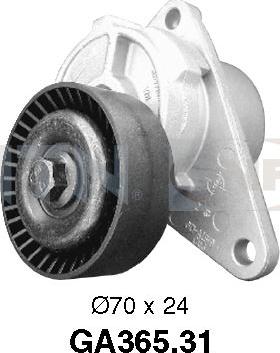 SNR GA365.31 - Ролик, поликлиновый ремень www.autospares.lv