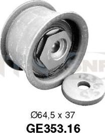 SNR GE353.16 - Направляющий ролик, зубчатый ремень ГРМ www.autospares.lv