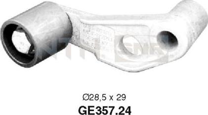 SNR GE357.24 - Направляющий ролик, зубчатый ремень ГРМ www.autospares.lv